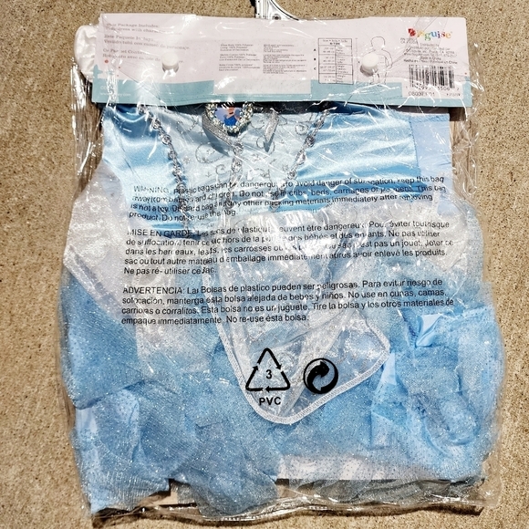 NWT Disney Baby Cinderella Infant Costume Halloween Cosplay Tulle Dress Tutu EUC - Picture 3 of 6